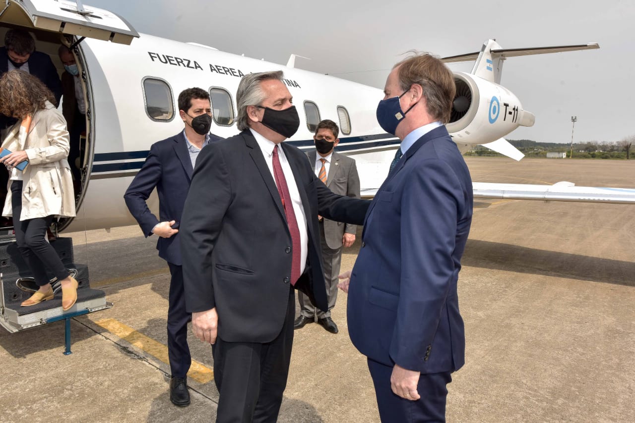 Bordet recibió a Alberto Fernández para compartir una amplia agenda de trabajo