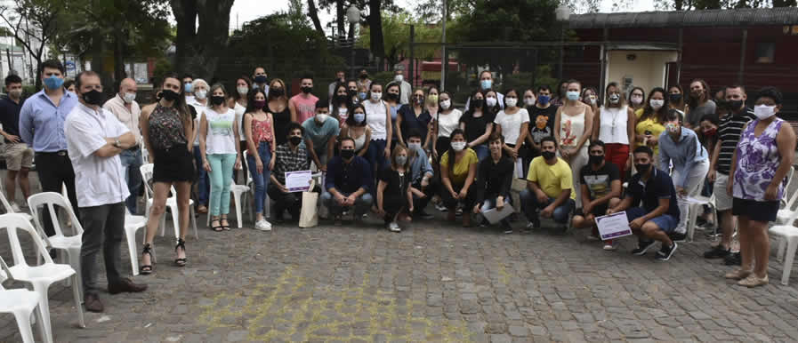 La provincia acompañó el reconocimiento a jóvenes de Gualeguaychú por su trabajo voluntario en la pandemia