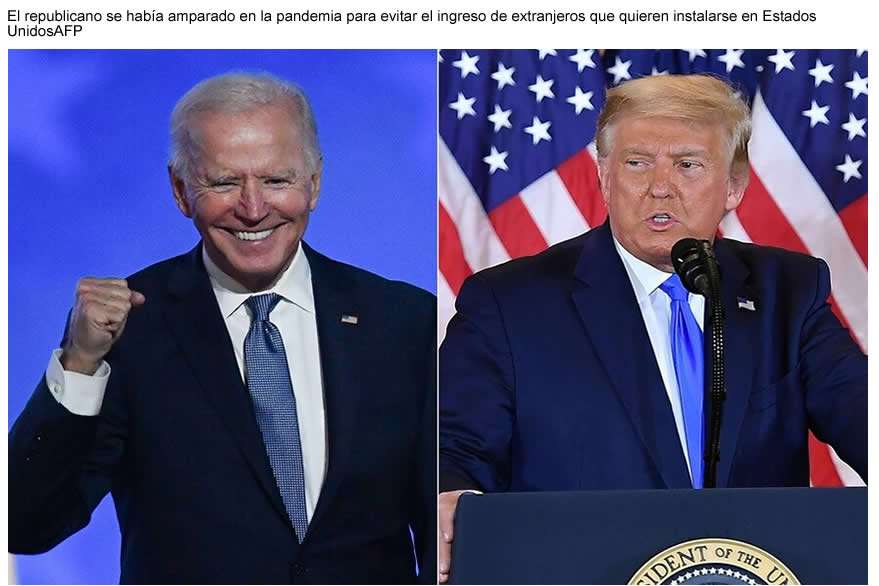 Joe Biden cancela otra política de Donald Trump y habilita de nuevo la emisión de visas a inmigrantes