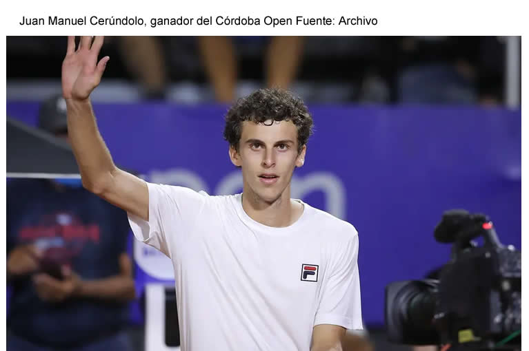 Juan Manuel Cerúndolo, histórico: campeón del Córdoba Open a los 19 años