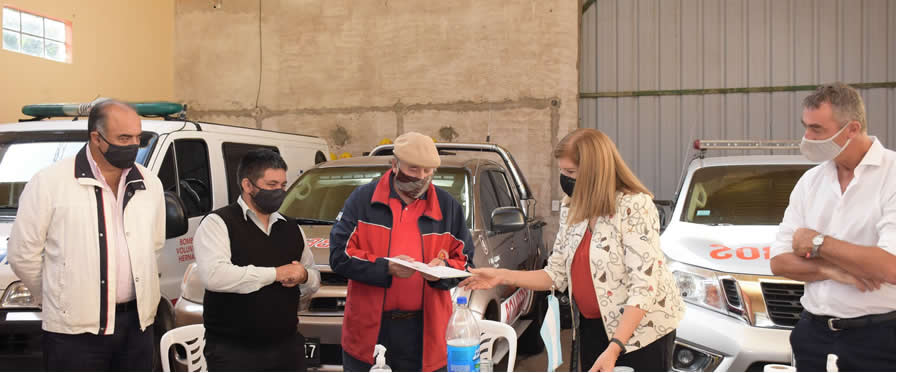 La provincia entregó aportes a Bomberos Voluntarios por más de 7 millones de pesos