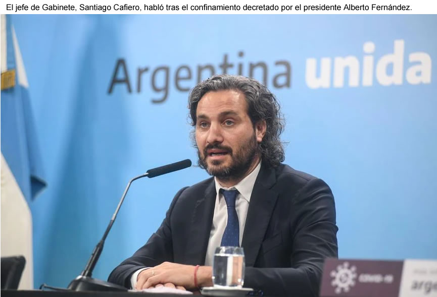 Covid: Cafiero admitió “un error” del Gobierno en la provisión de vacunas