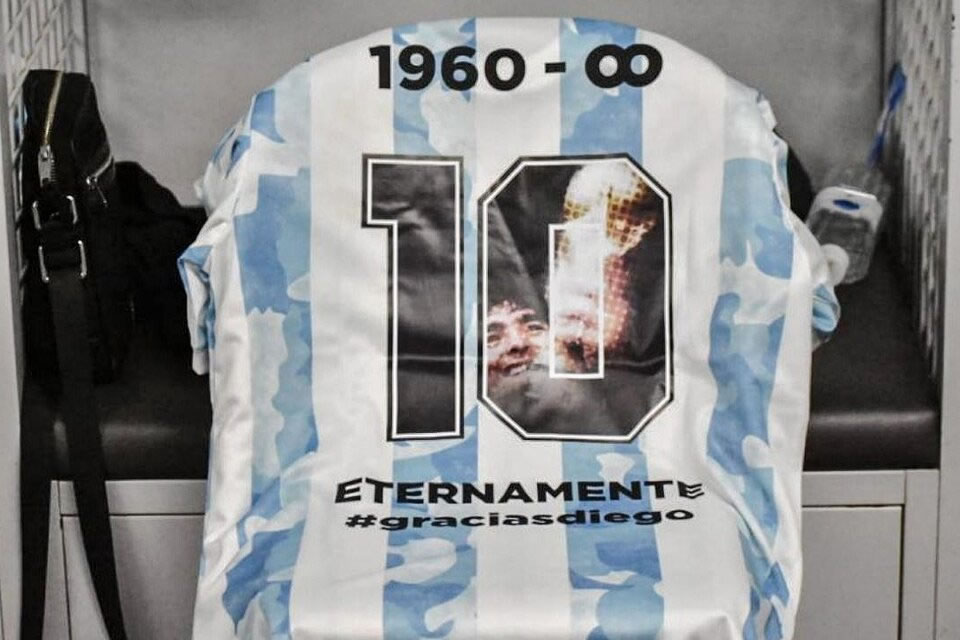 Así será la camiseta de la Selección argentina en homenaje a Diego Maradona