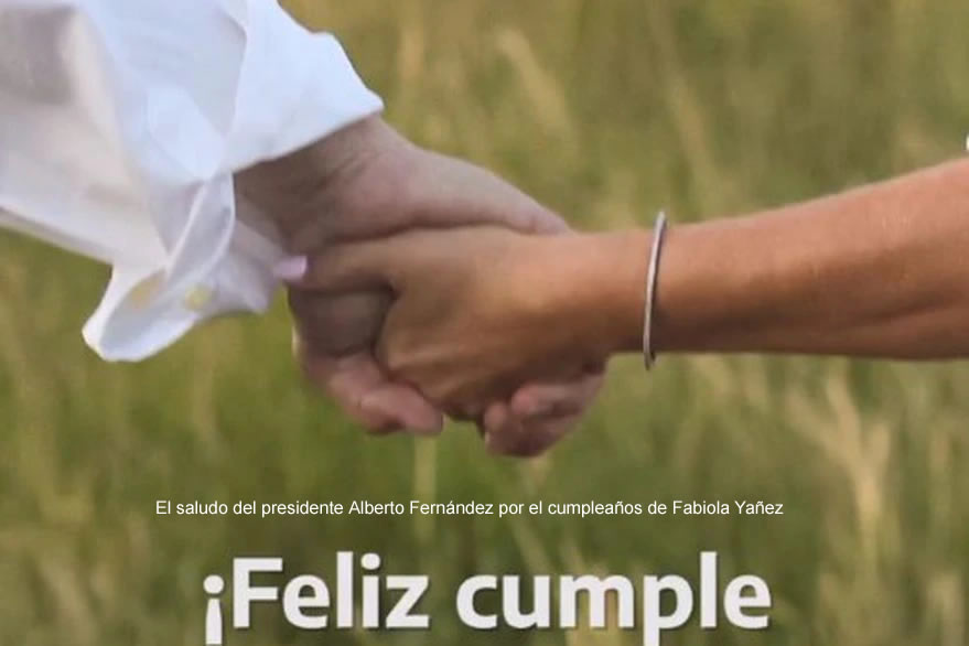 Alberto Fernández subió un video con música de Fito Paéz para saludar a Fabiola por su cumpleaños