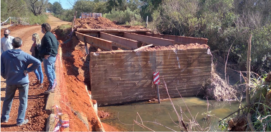 Vialidad trabajará en la rehabilitación del puente Beluzzo en cercanías de Santa Ana, Federación