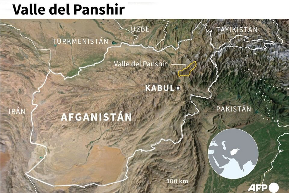 Se trata del valle de Panshir, una región montañosa al norte de Kabul