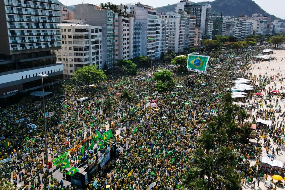 La manifestación de apoyo a Bolsonaro no alcanzó los números esperados