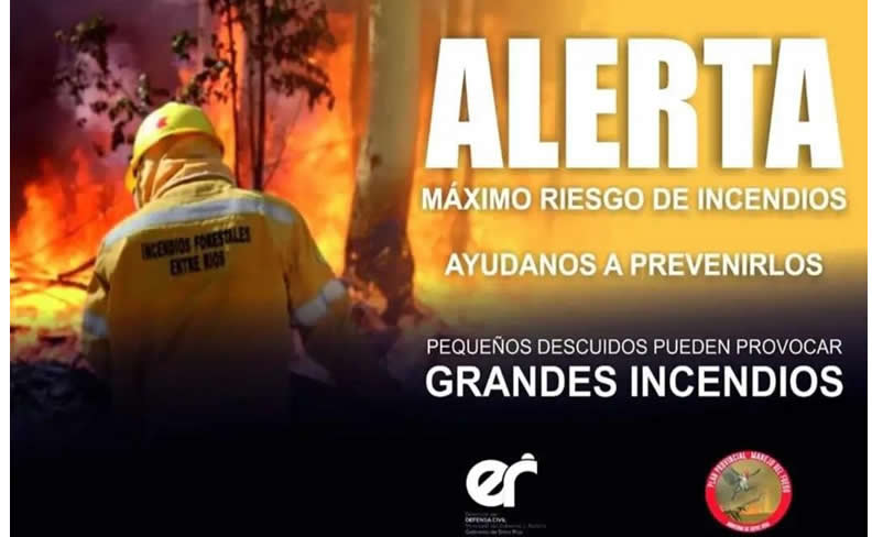 Piden extremar las medidas de cuidado para evitar la generación de incendios