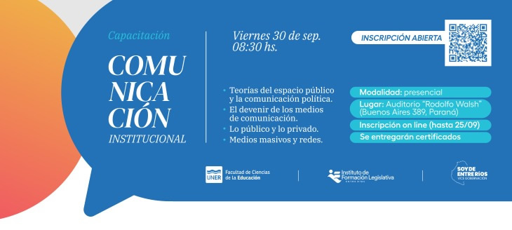 Inscripción abierta para la capacitación sobre Comunicación Institucional