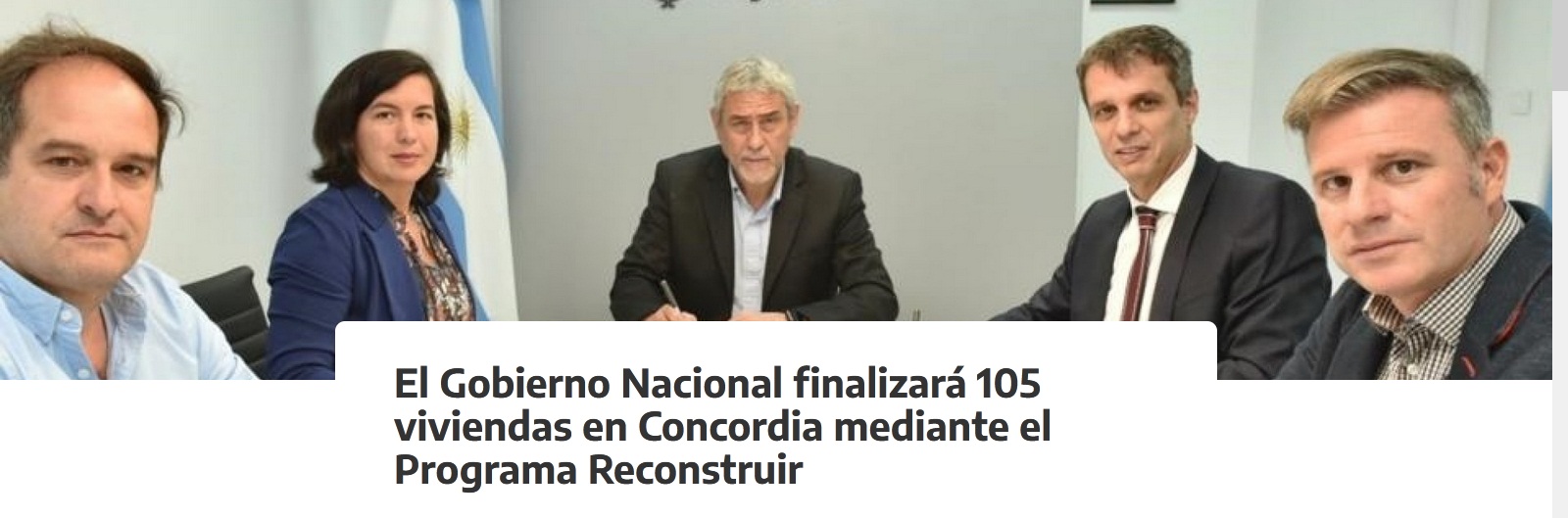 El Gobierno Nacional finalizará 105 viviendas en Concordia mediante el Programa Reconstruir