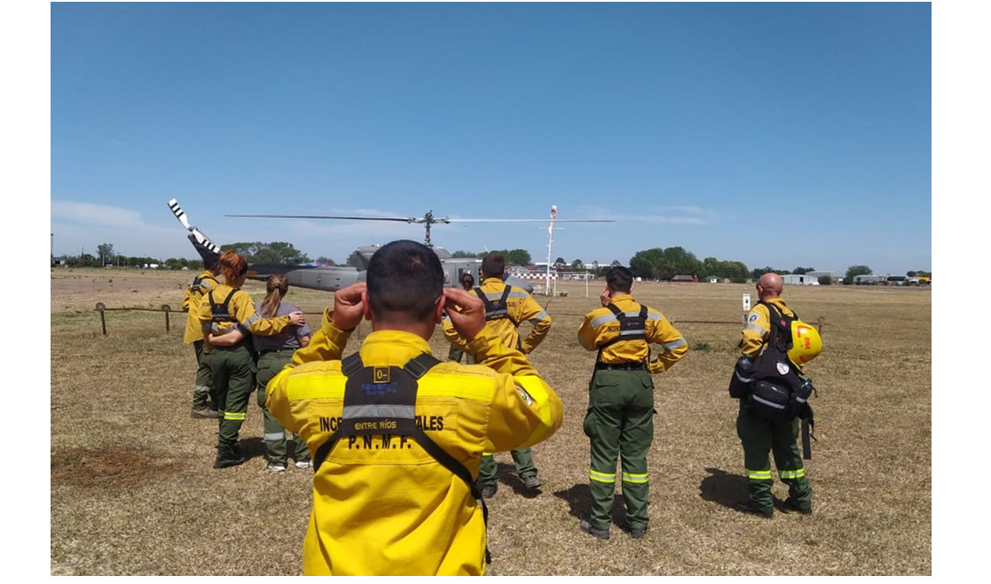 Fueron contenidos los focos de incendio en las islas entrerrianas frente a Alvear