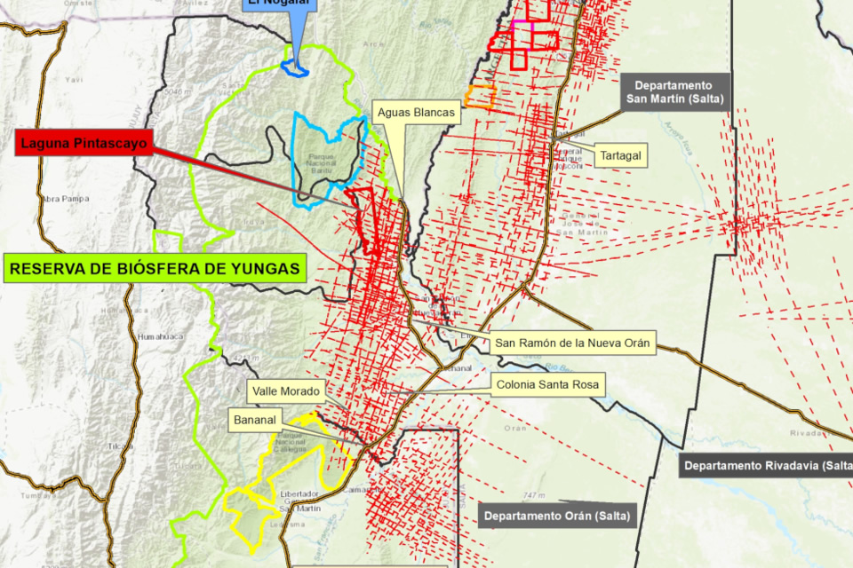 YPF calcula que hay 5.872 kilómetros lineales, más que de Ushuaia a La Quiaca