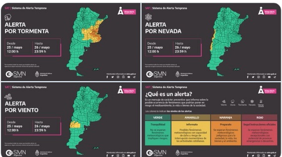 Se renovó el alerta meteorológico para Santa Fe y provincias vecinas