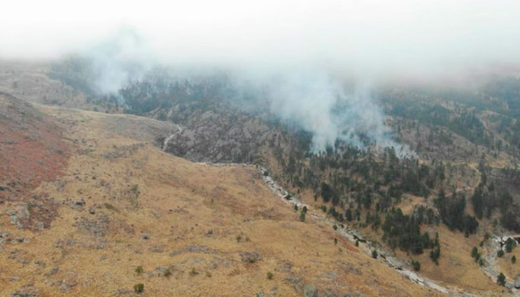 FUEGO EN LAS SIERRAS CORDOBESAS