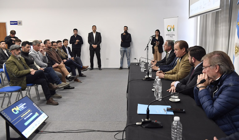 Bordet participó del lanzamiento del Congreso Internacional del Maíz que se realizará en Paraná