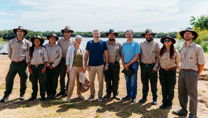 Frigerio y Gilbert Butler inauguraron la base operativa del parque provincial sobre islas del río Uruguay