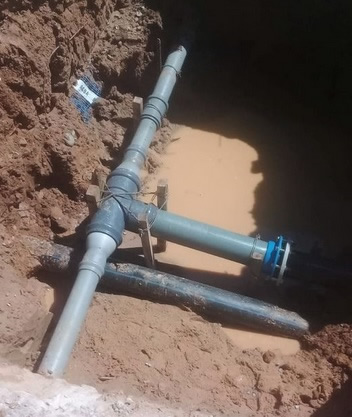 POR TRABAJOS DE EMPALME, DOS BARRIOS VERÁN REDUCIDO EL SERVICIO DE AGUA POTABLE