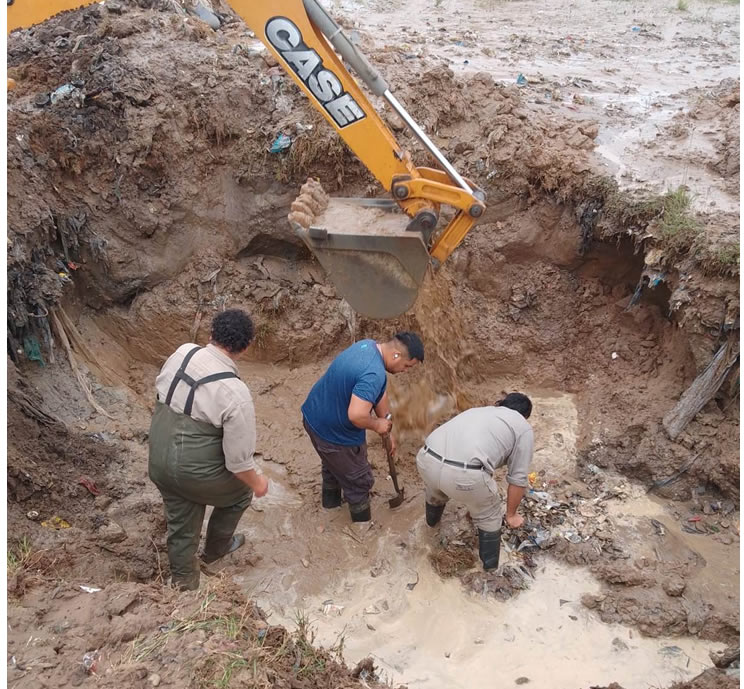 OBRAS SANITARIAS FINALIZÓ CON ÉXITO LA REPARACIÓN DEL ACUEDUCTO ROCA