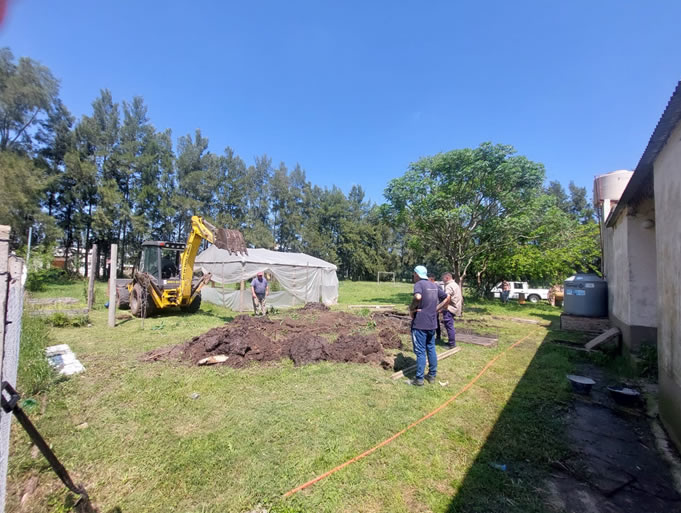 CAFESG Y EL CGE REALIZAN MEJORAS EN LA ESCUELA N° 18 EL ACONCAGUA