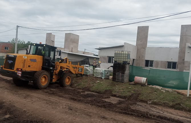 Se reactivó la construcción de 50 viviendas en Pueblo Liebig