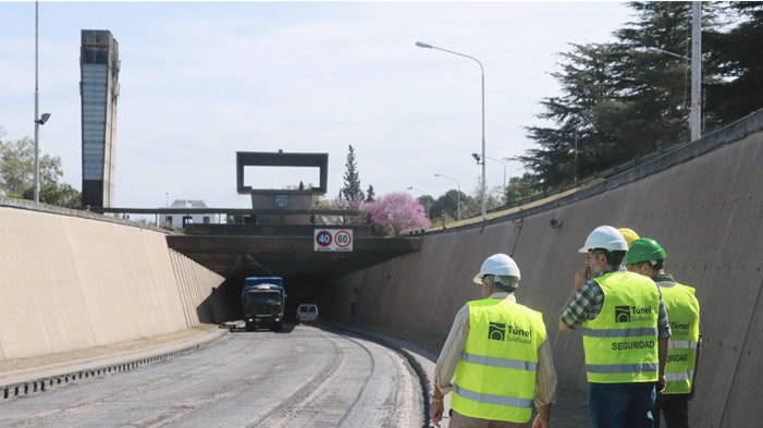 Comenzó la obra de repavimentación y mejoras de banquinas en los accesos al túnel subfluvial